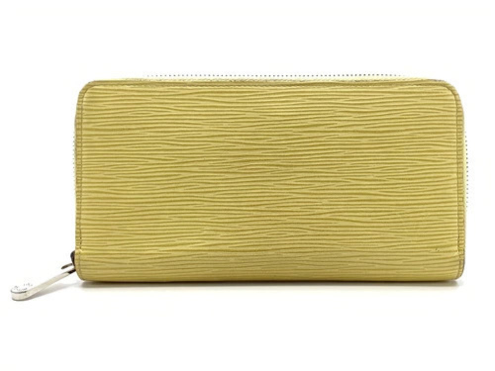 LOUIS VUITTON Zippy Wallet Long Epi Jaune Pale Yellow